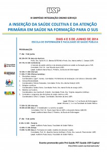 PRÓ PET-SAÚDE, folder do evento 4 e 5 junho 2014